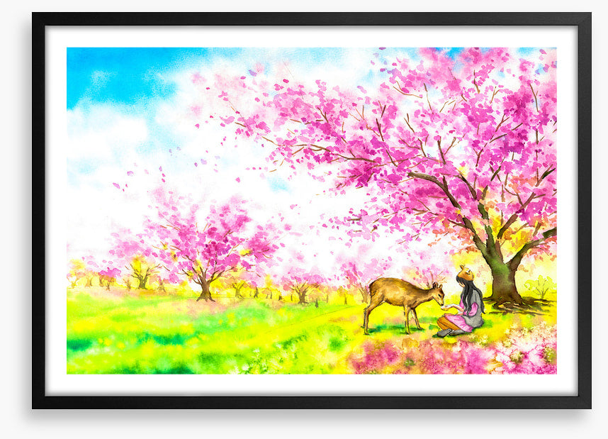 In the blossom field