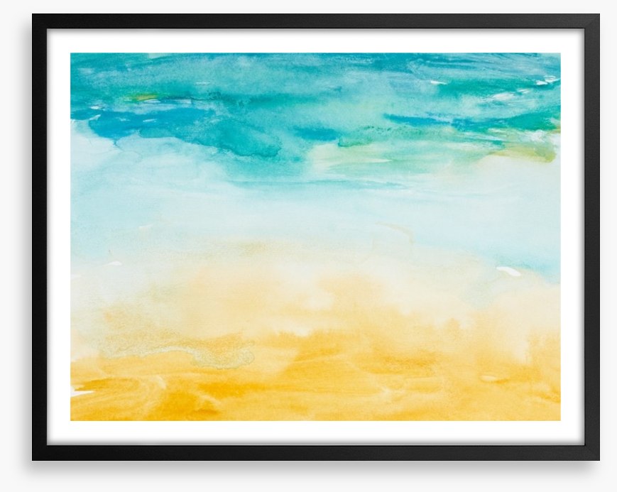 Beach days watercolour
