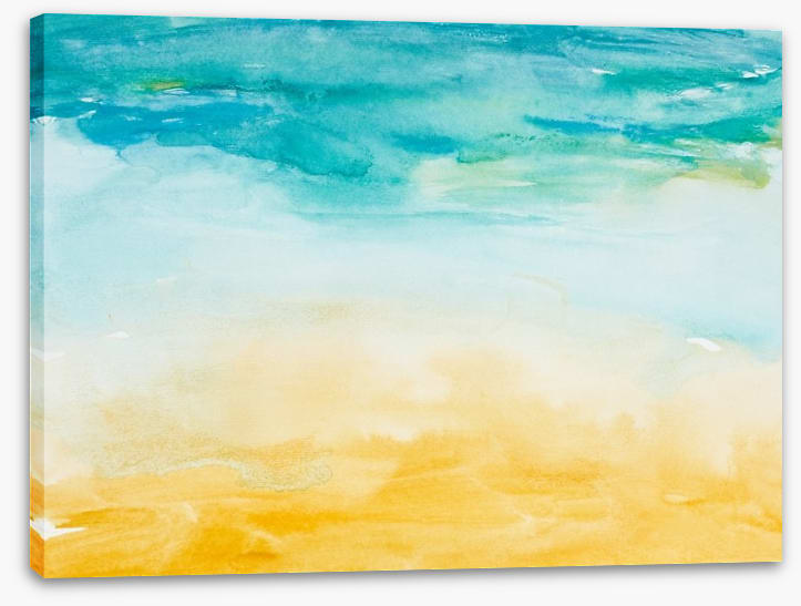 Beach days watercolour