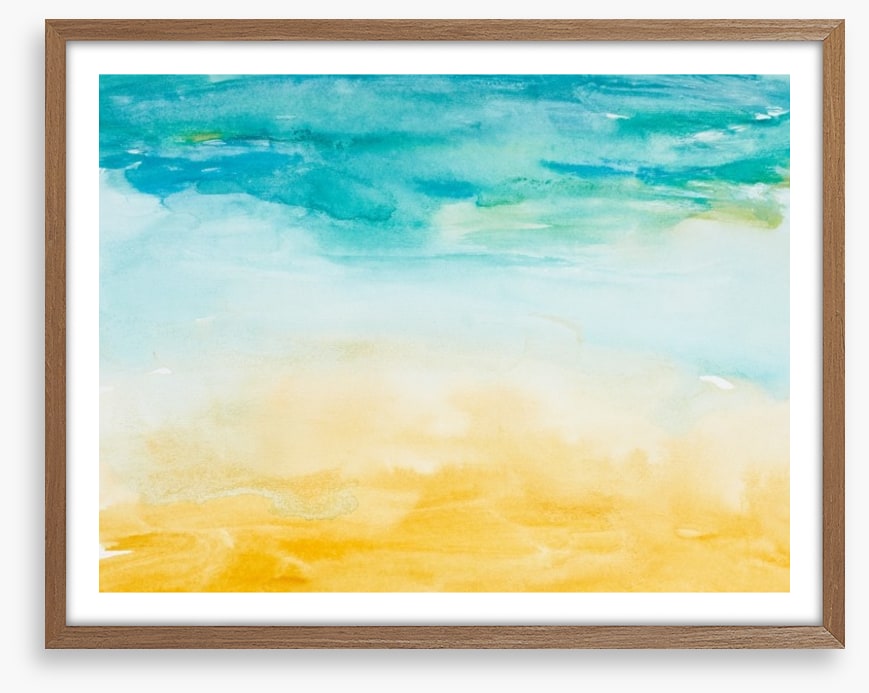 Beach days watercolour