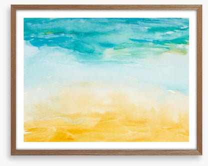 Beach days watercolour