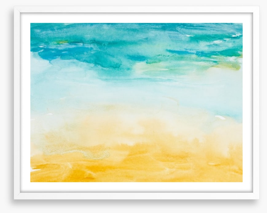Beach days watercolour
