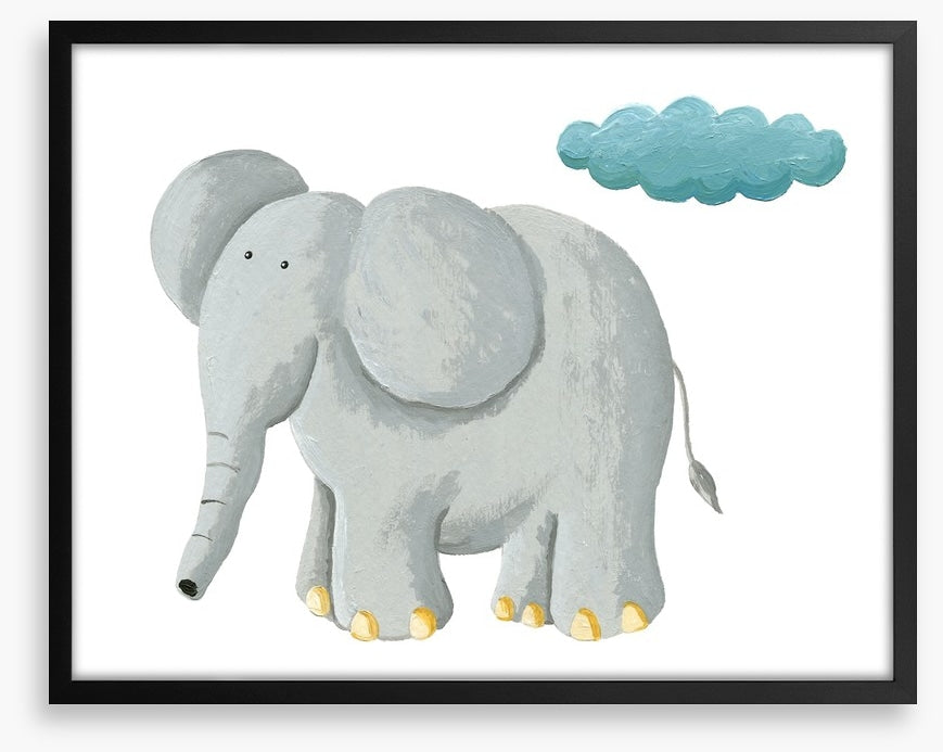 Elephant and rain cloud