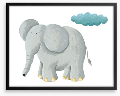 Elephant and rain cloud