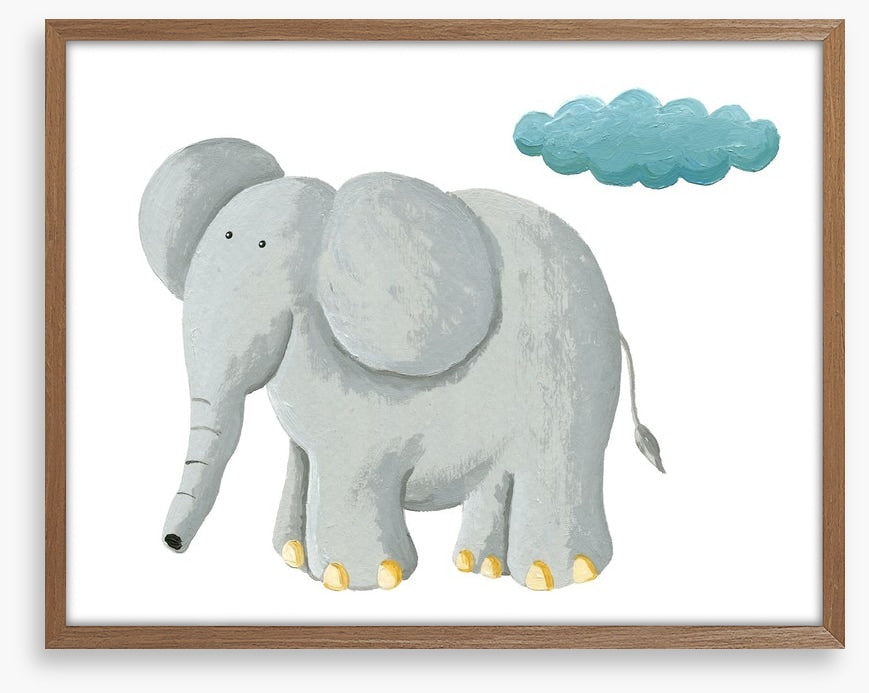 Elephant and rain cloud