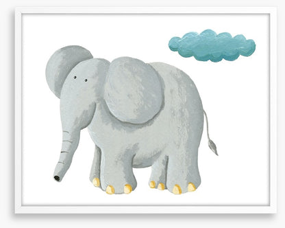 Elephant and rain cloud