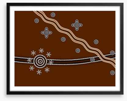 Across the dry creek