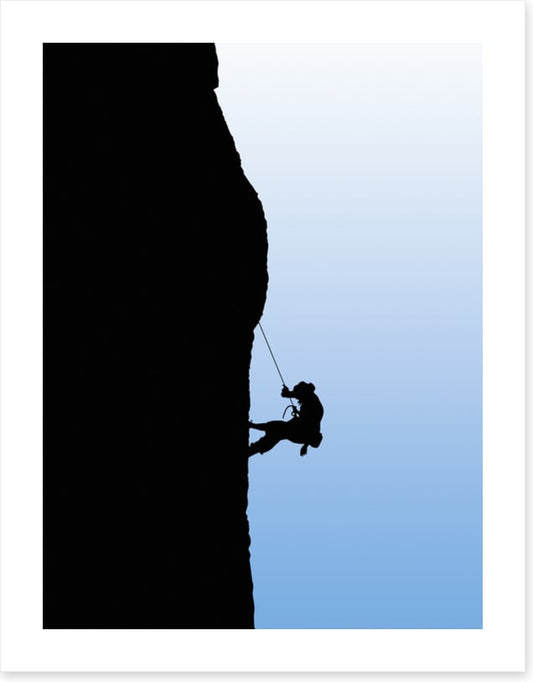 Man versus mountain