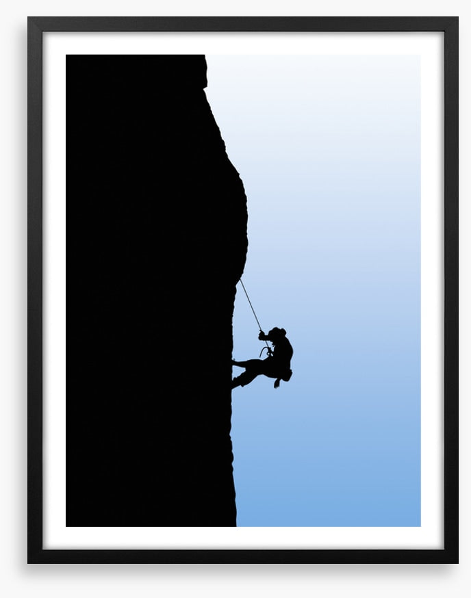 Man versus mountain