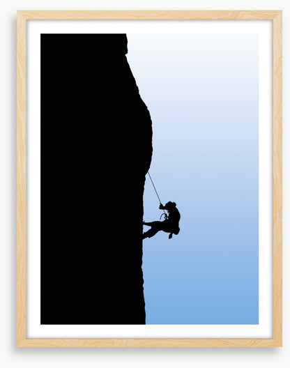 Man versus mountain