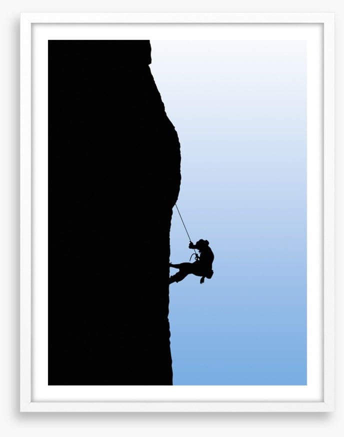Man versus mountain
