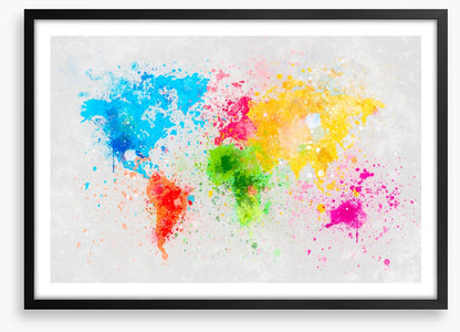 Rainbow splatter map