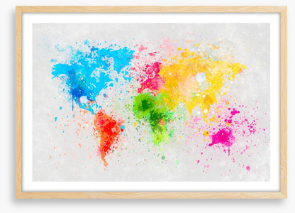 Rainbow splatter map