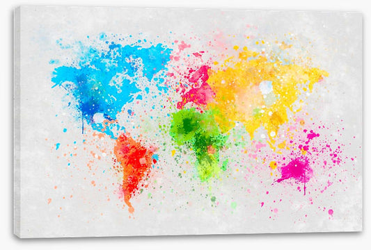 Rainbow splatter map
