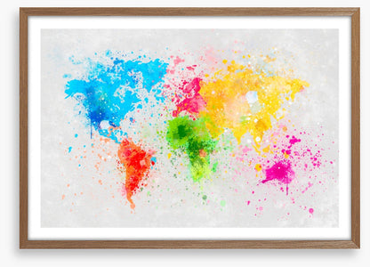Rainbow splatter map