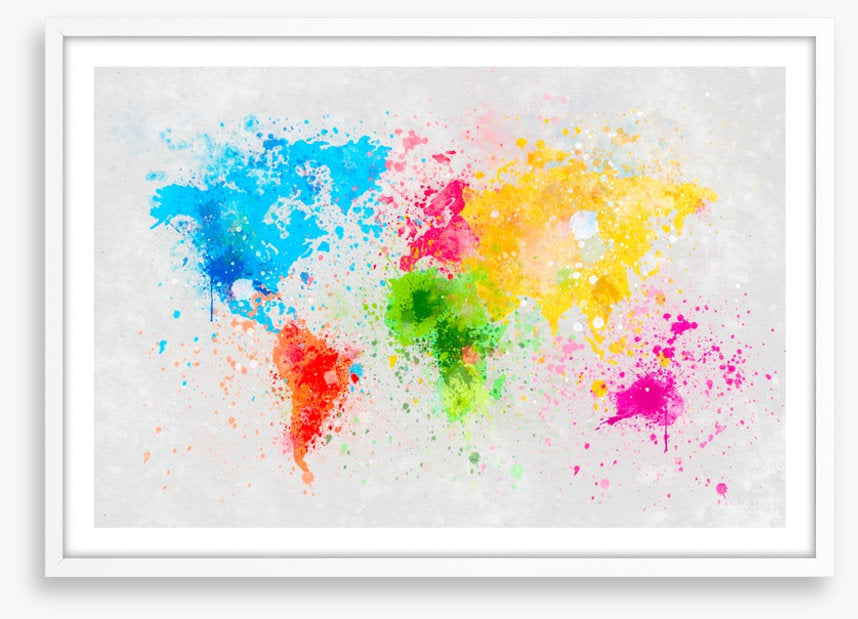 Rainbow splatter map