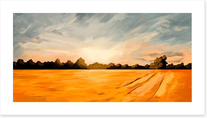 Across the wheat field