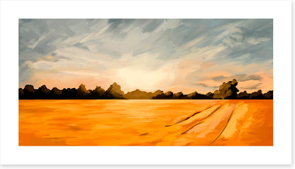 Across the wheat field