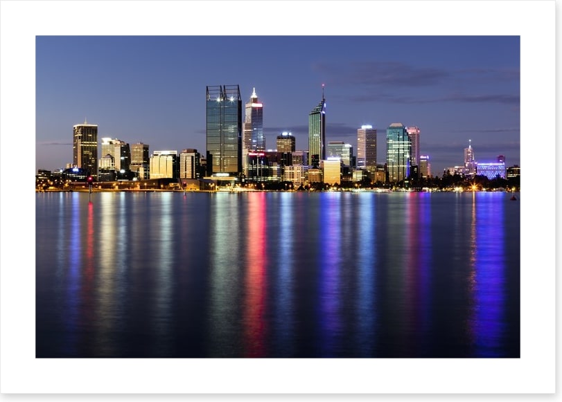 Perth light reflections