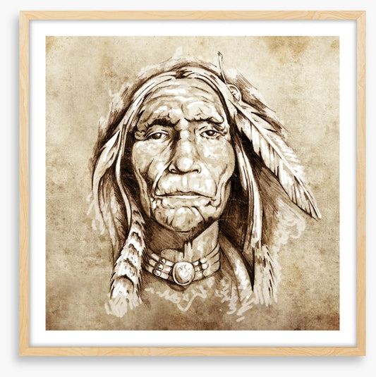 Portrait of a native American