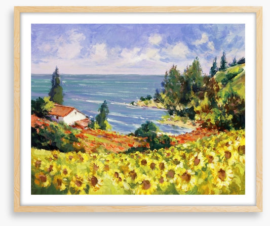 Sunflowers by the sea