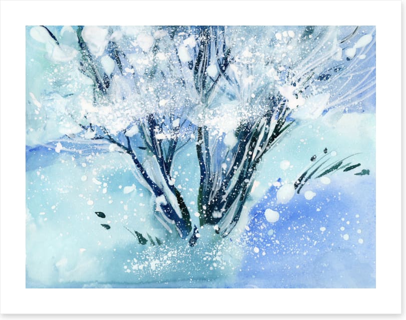 The snow tree