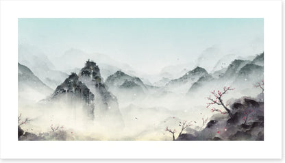 Mountain mist snow