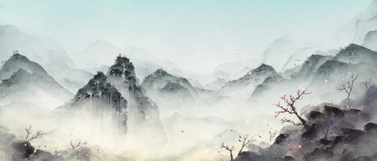 Mountain mist snow