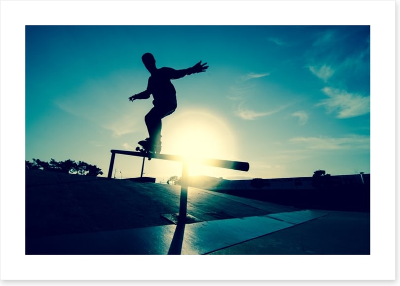 Skateboarder silhouette