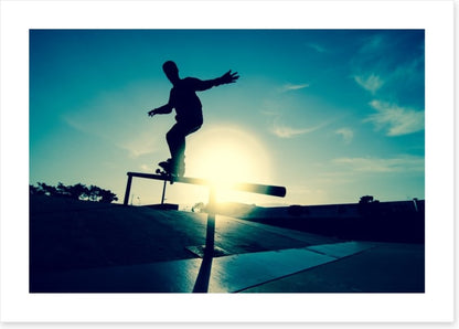 Skateboarder silhouette
