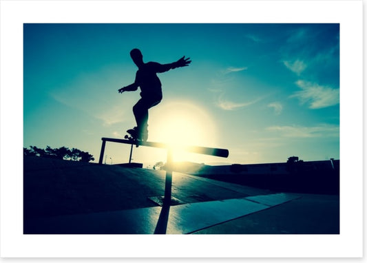 Skateboarder silhouette