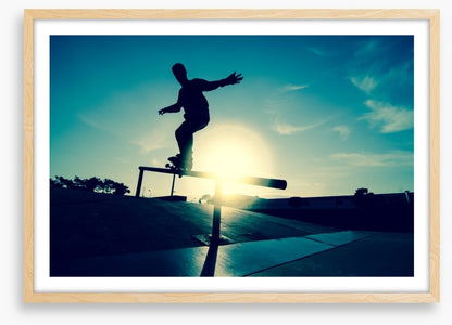 Skateboarder silhouette
