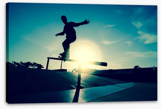 Skateboarder silhouette