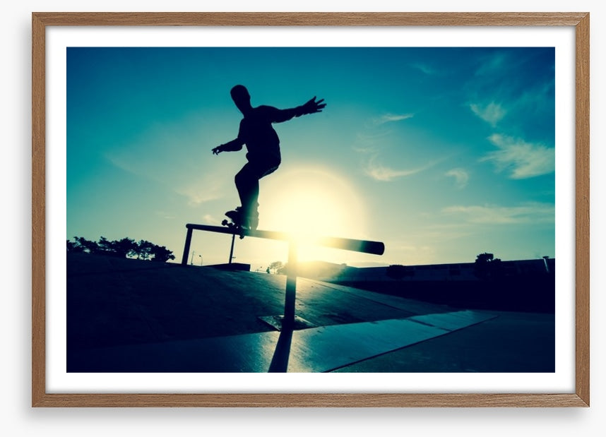 Skateboarder silhouette