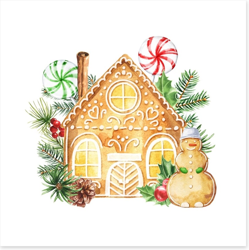 The gingerbread house
