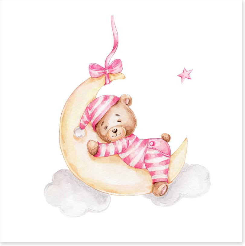 Moon bed bear