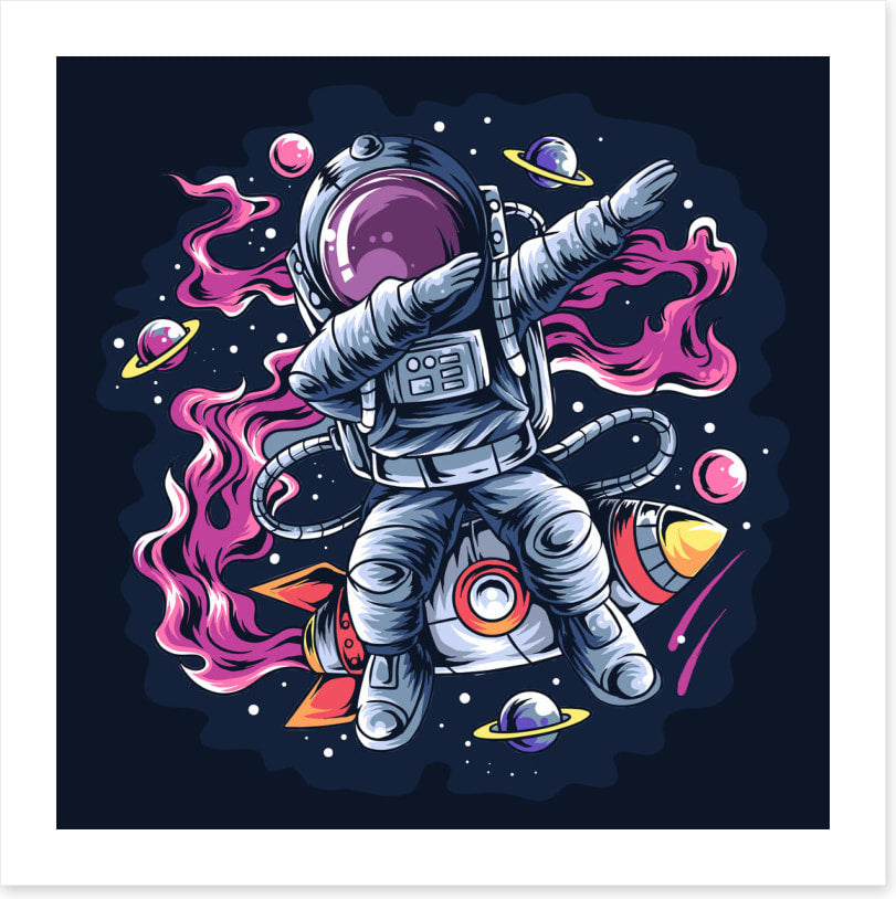 Dabbing through space