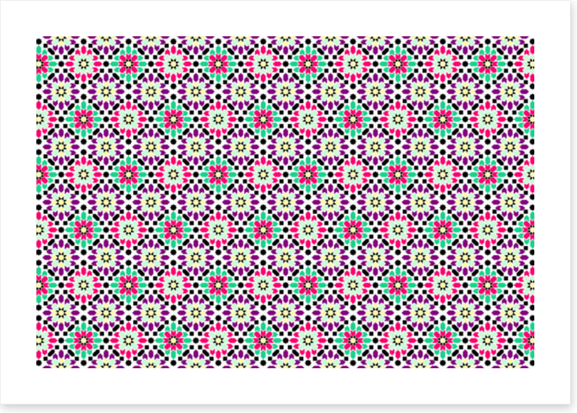 Pretty petal mosaic