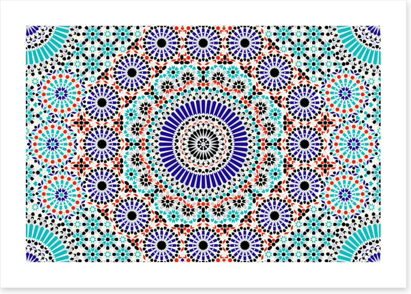 Berber blues mosaic