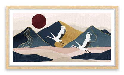 Golden mountain flight