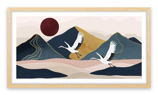 Golden mountain flight