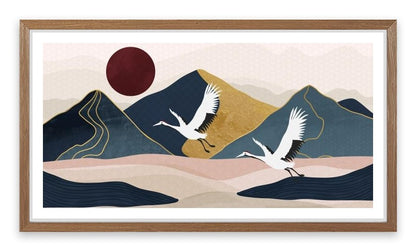 Golden mountain flight