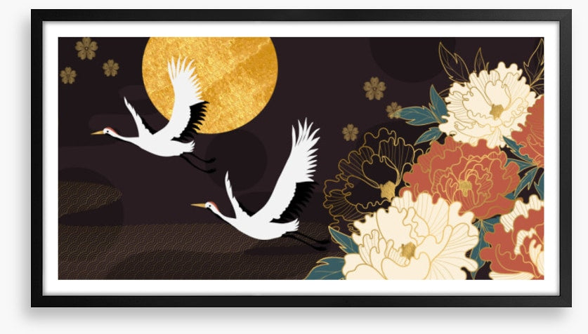 Peony flower flight