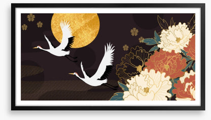 Peony flower flight