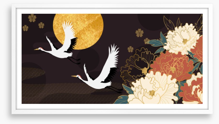 Peony flower flight