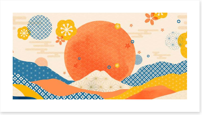 The sunset sea