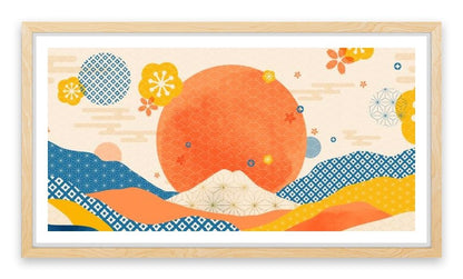 The sunset sea