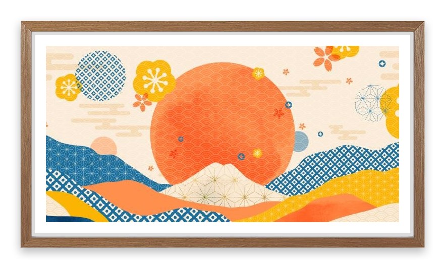 The sunset sea