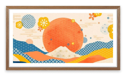 The sunset sea