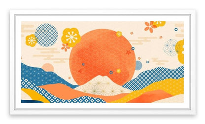 The sunset sea